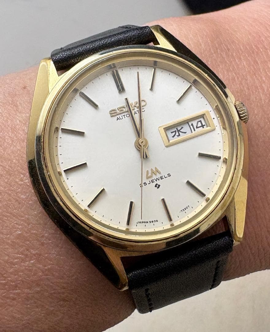 873/稼働 セイコー LM ロードマチック 5606-7190 自動巻