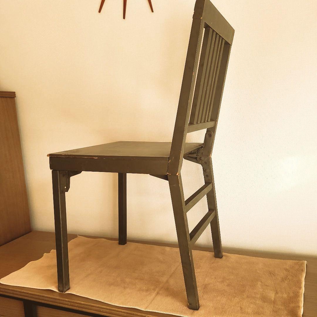USミリタリー ヴィンテージ折り畳み椅子 1940年代