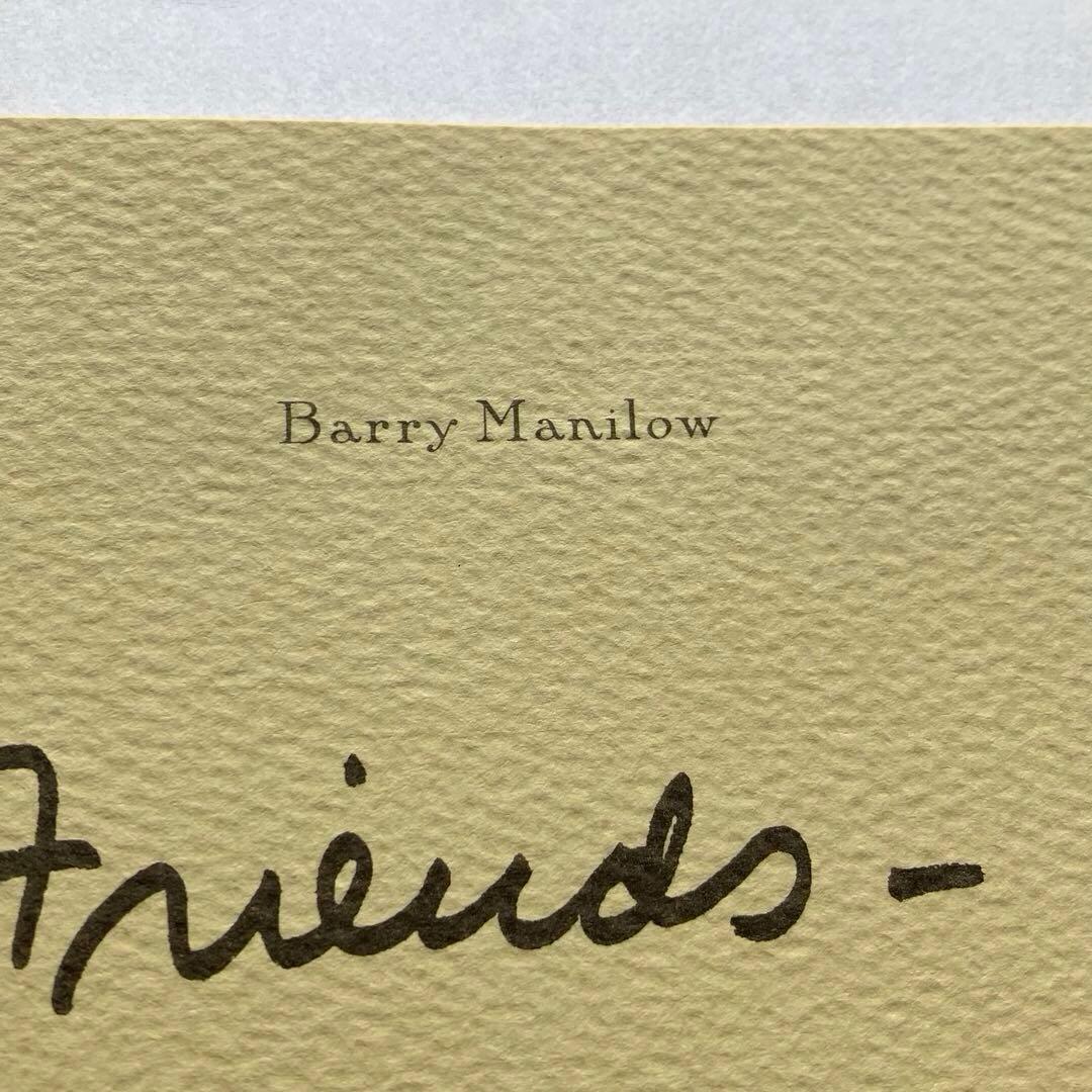 BARRY MANILOW　バリー マニロウ　サイン　【希少】