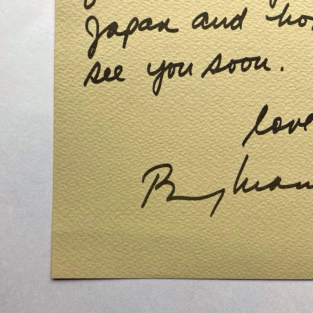 BARRY MANILOW　バリー マニロウ　サイン　【希少】