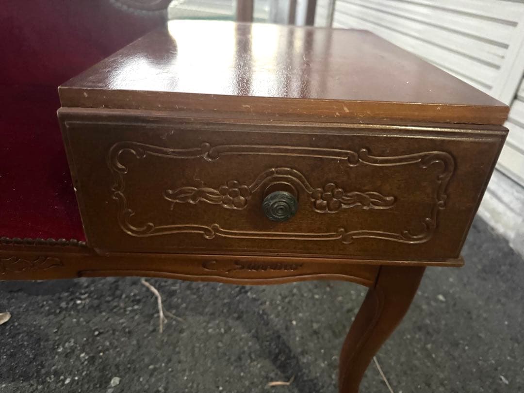 2SAM47猫脚 イタリア テレフォンベンチ ソファ アンティーク