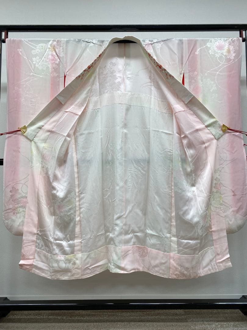 振袖 長襦袢 袋帯 3点セット 青柳 身丈 172cm ガード加工済