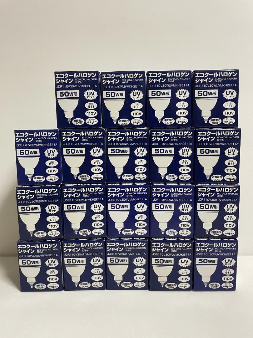 エコクールハロゲン 電球 JDR110V30WUVMKH2E11A 19個