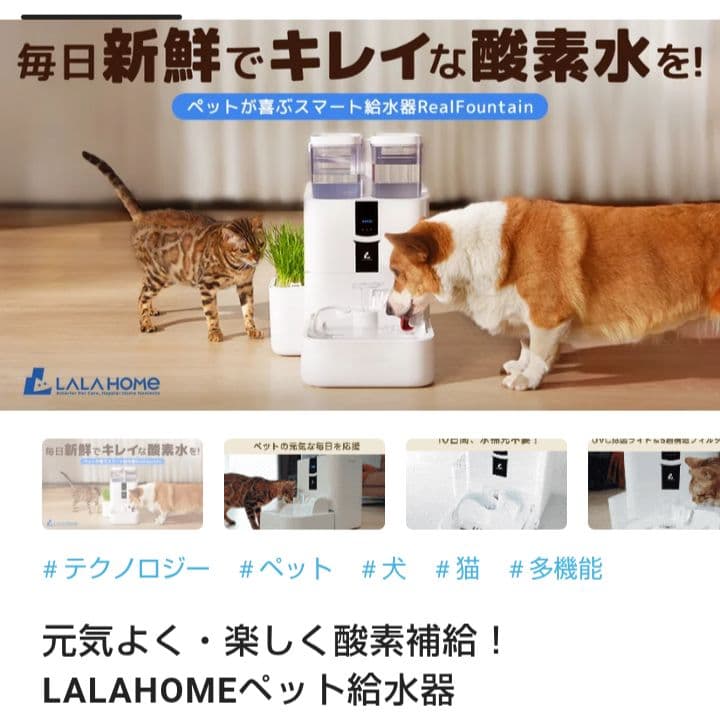 ＊新品！犬猫用　自動給水器 ペット用給水器