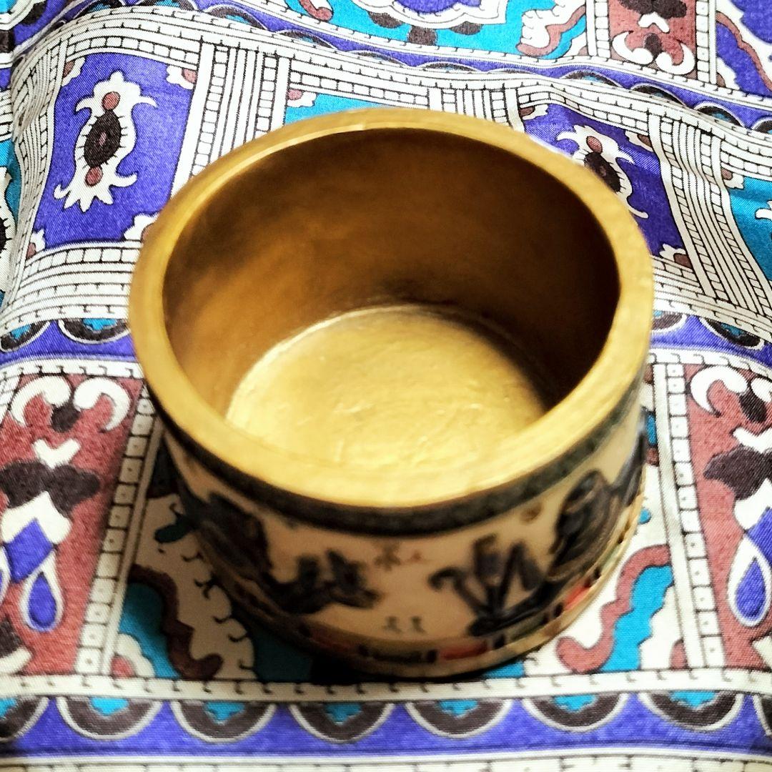 民族工芸品✨古代エジプト調モチーフ 神秘的レリーフ彫刻 装飾品✨貴重品 小物入れ