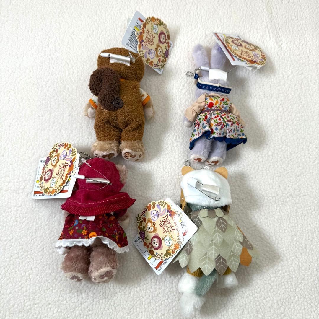 秋のぼうけん　TDL TDS期間限定ぬいぐるみバッジステラルー４体セット