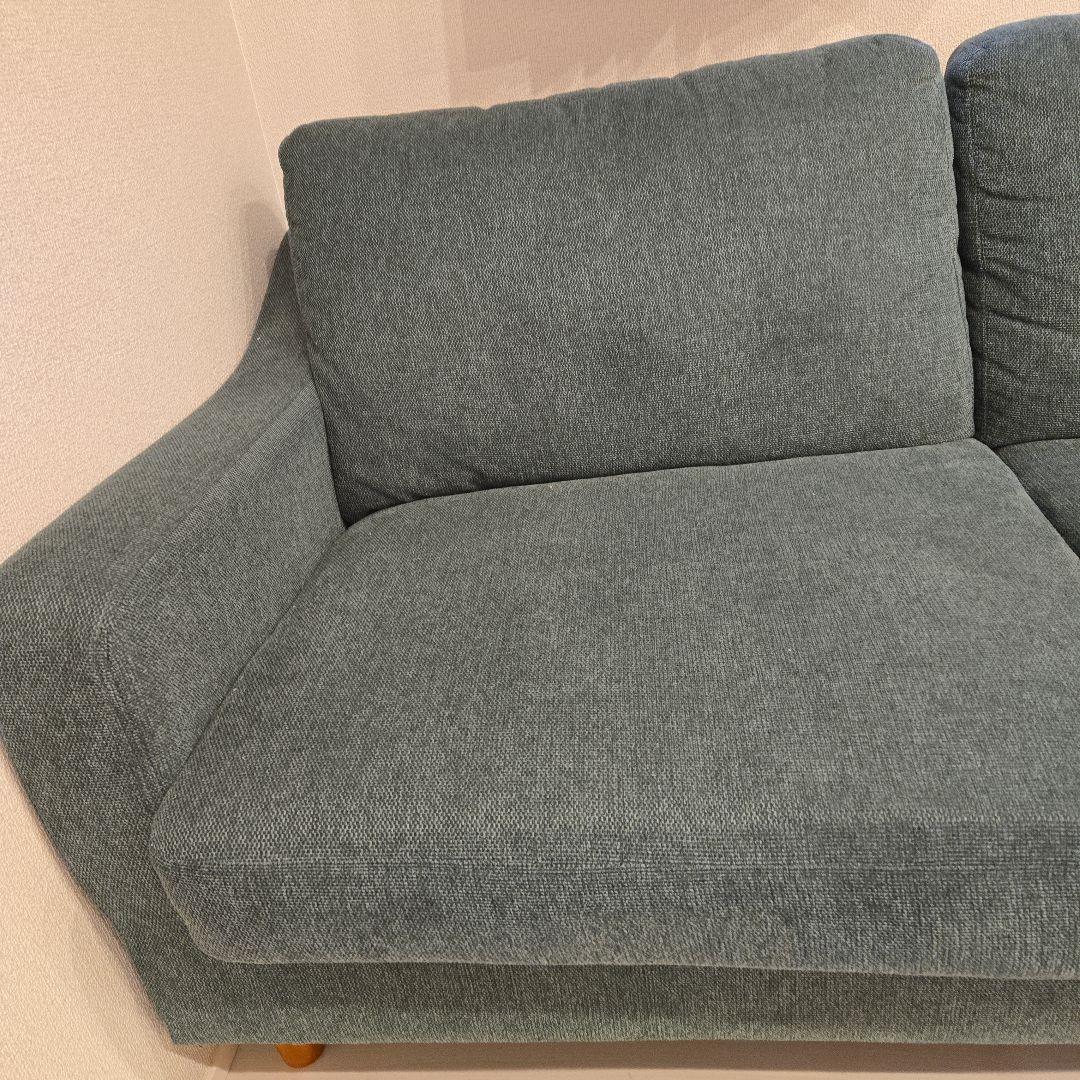 【送料込み】3/22までsale 美品noce ダークグリーンソファ オットマン