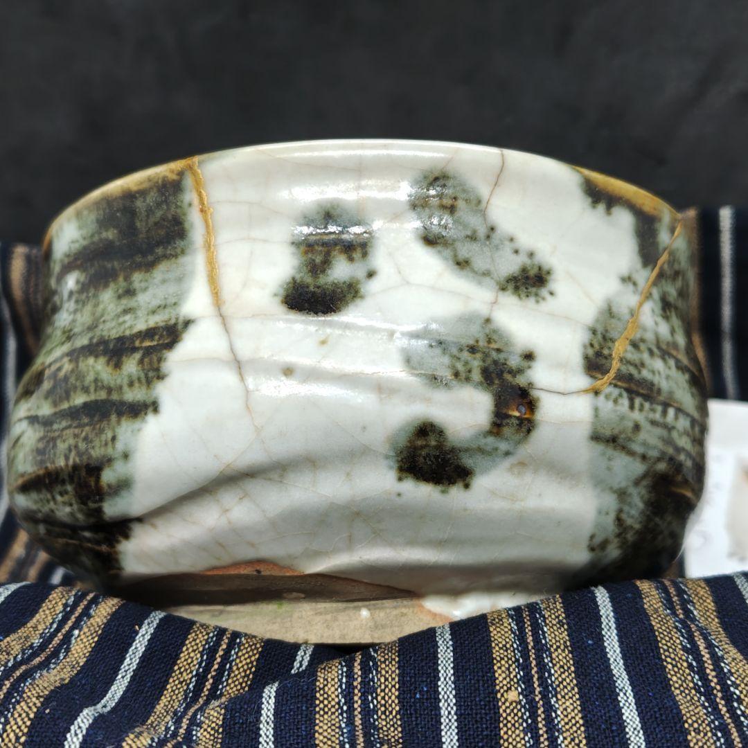 古万古焼、御所丸茶碗(元箱、包み古布付)