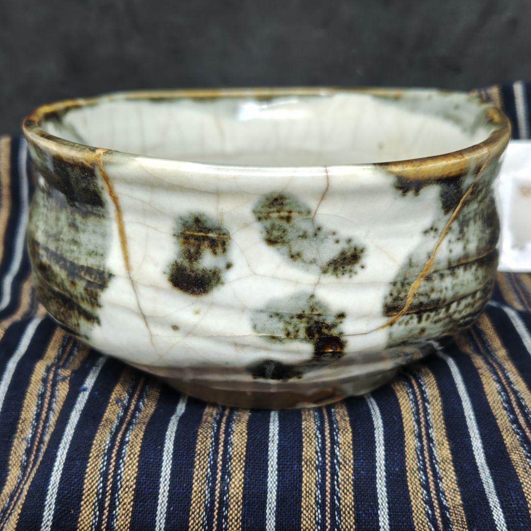 古万古焼、御所丸茶碗(元箱、包み古布付)