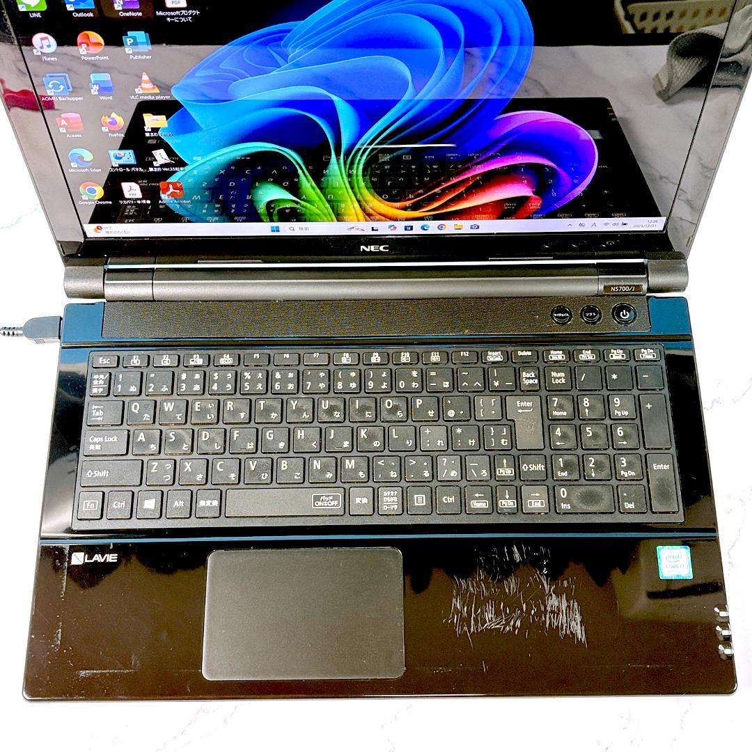 8世代Corei7・16GB・SSD512・フルHD・ブルーレイ・ノートパソコン