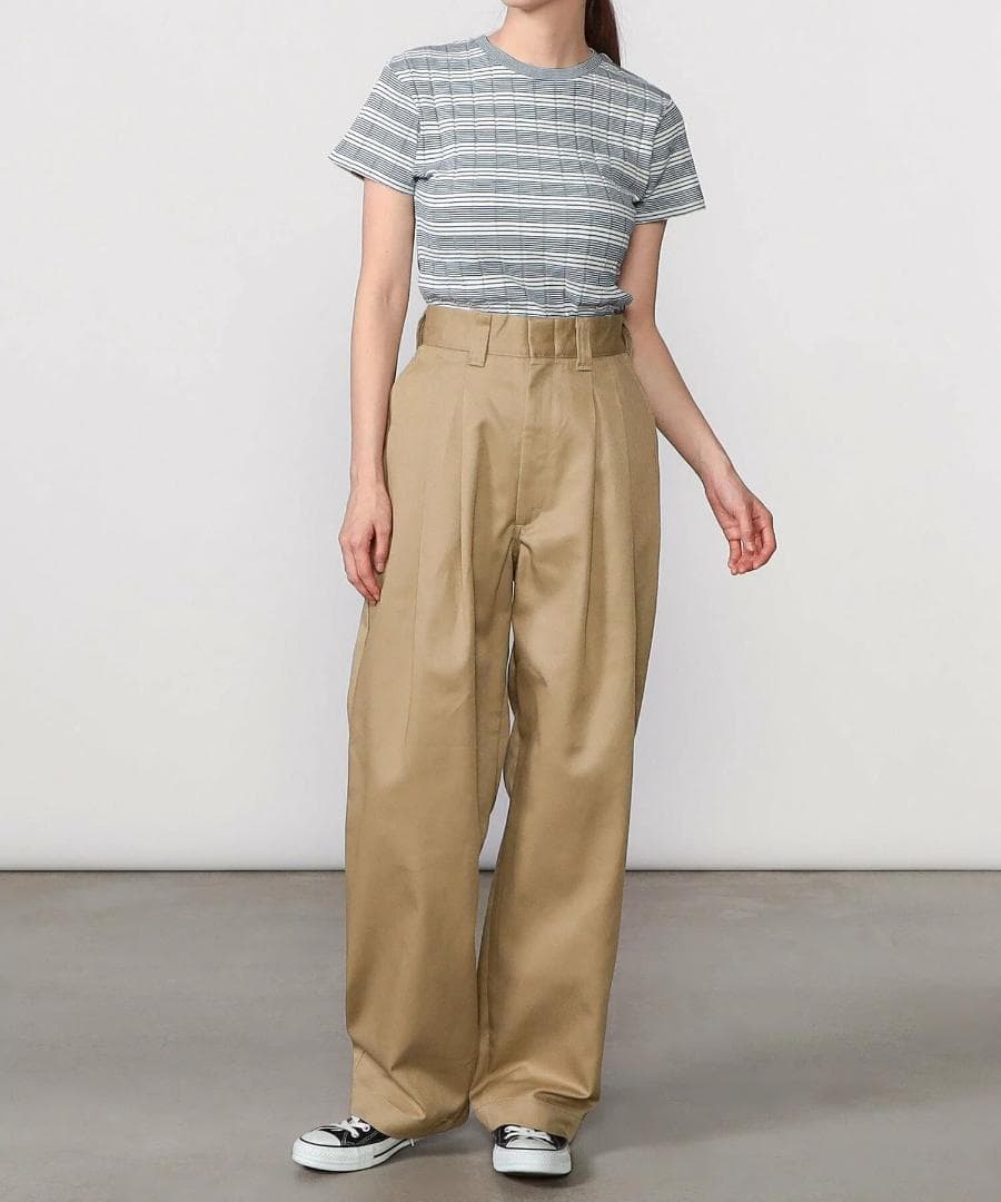 美品✨ ザ シンゾーン 36 TOMBOY PANTS ベージュ タック チノ