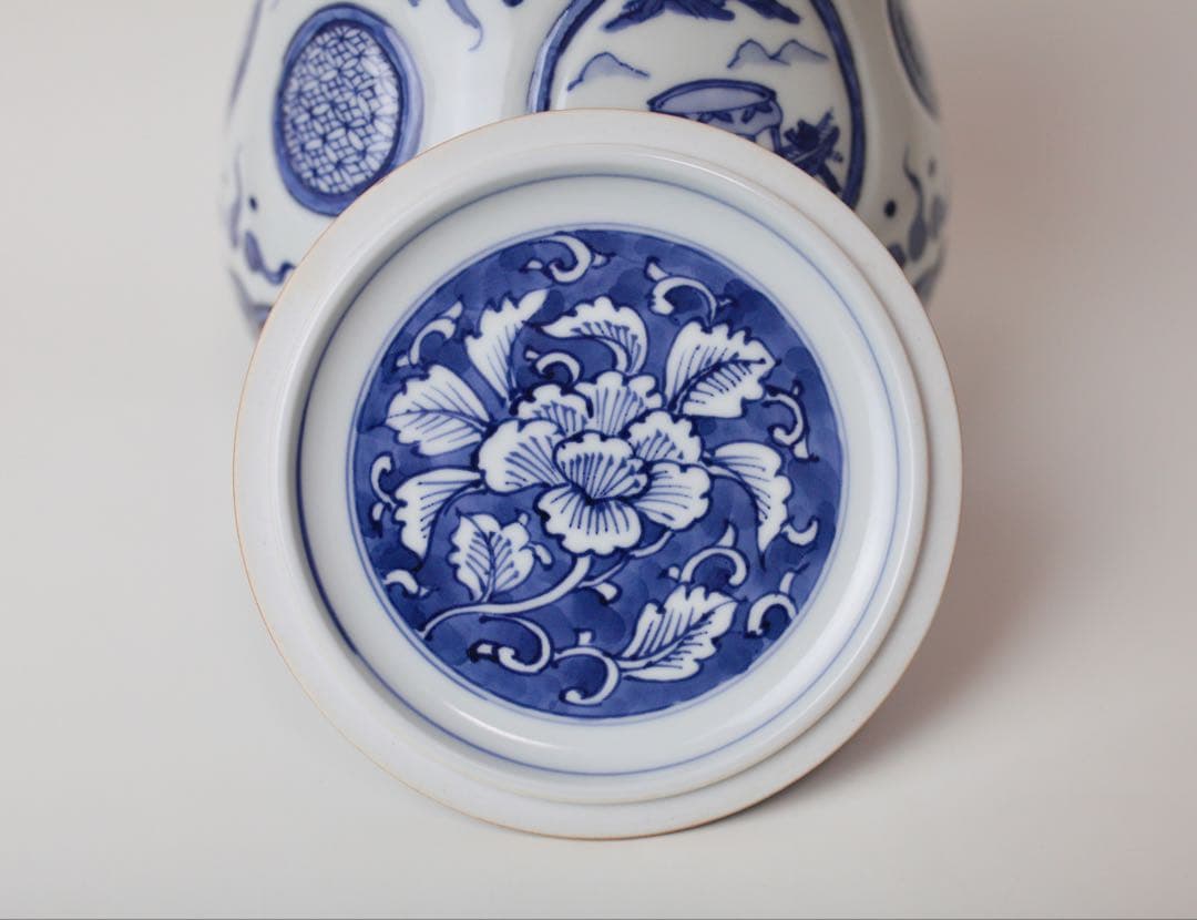 平安壹楽 山本壹楽 染付 水指 彫入水指 茶道具 煎茶器 抹茶