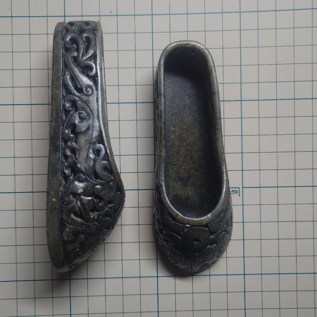 玉石の靴 中国玉石彫刻