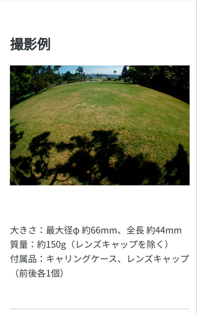 SONY フィッシュアイコンバーターレンズ