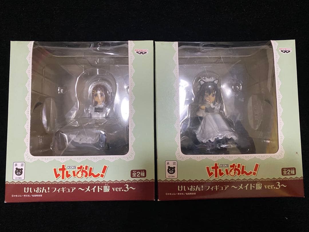 【新品未開封】全種類 けいおん！ フィギュア メイド服 ver.1、2、3