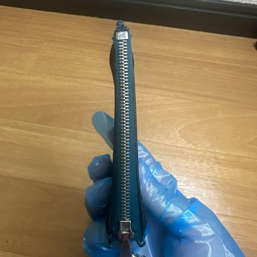 LOEWE ロエベ　ケース　スクエアカードホルダー　アナグラム　青