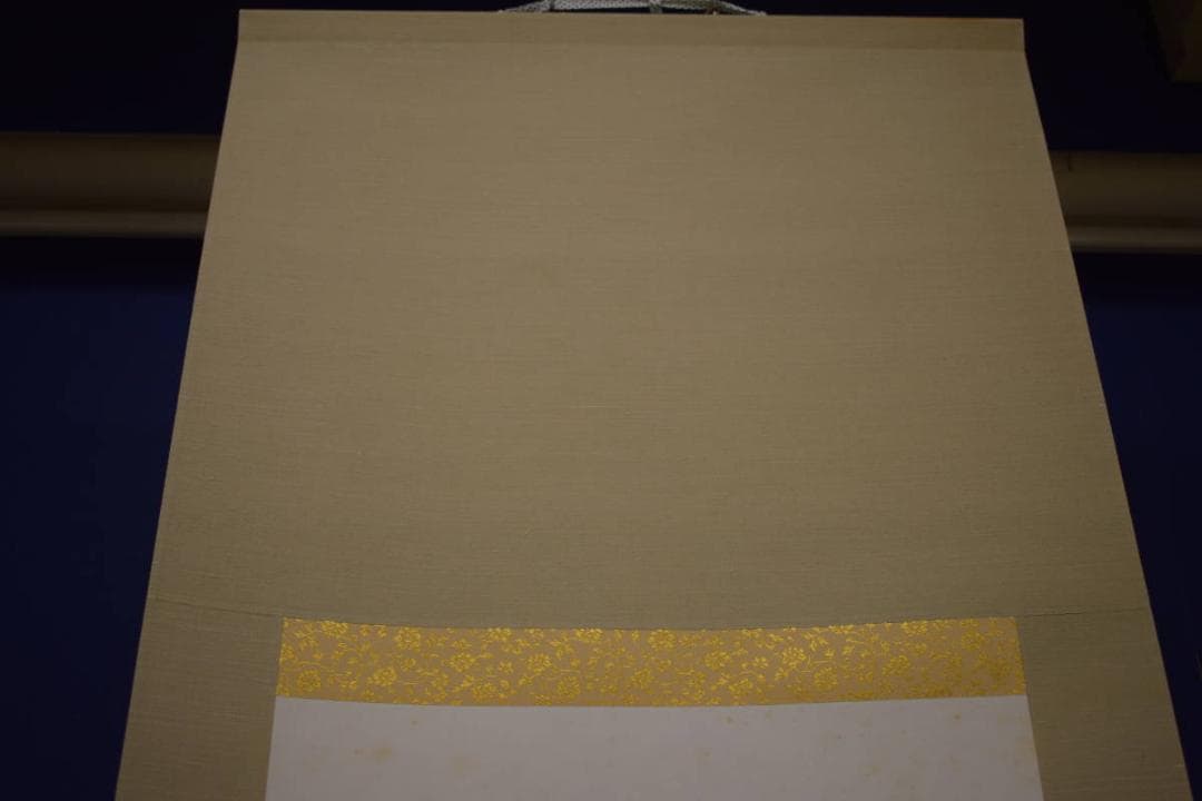 真作/朴山人/三味線画賛/桐共箱付/布袋屋掛軸HI-625