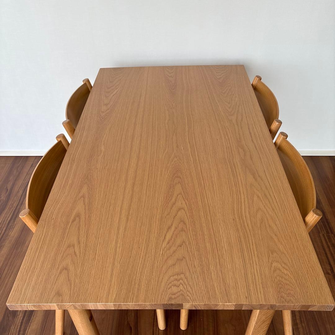 無印良品 オーク材 ダイニングテーブル