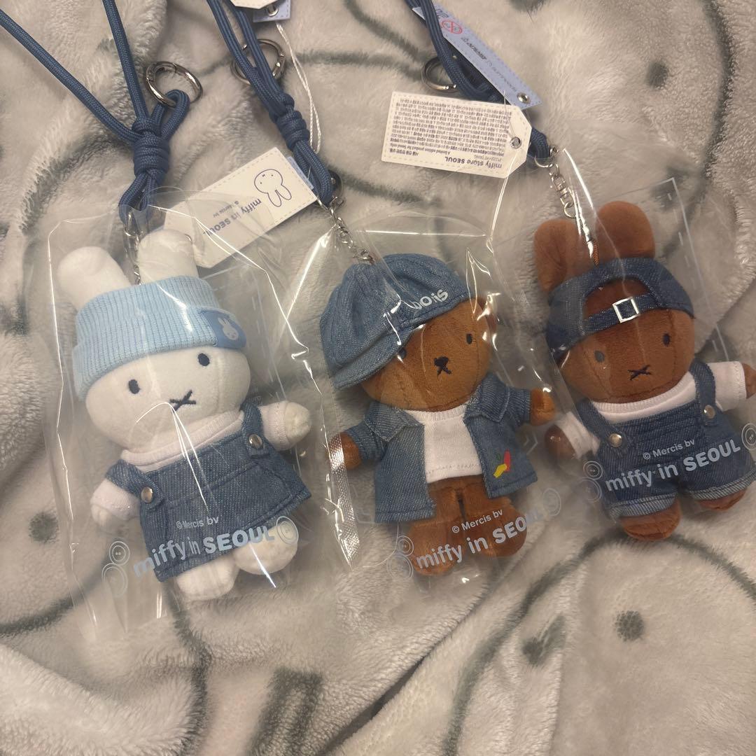 ミッフィー ソウル デニム キーリング 3種セット 韓国限定 miffy 聖水