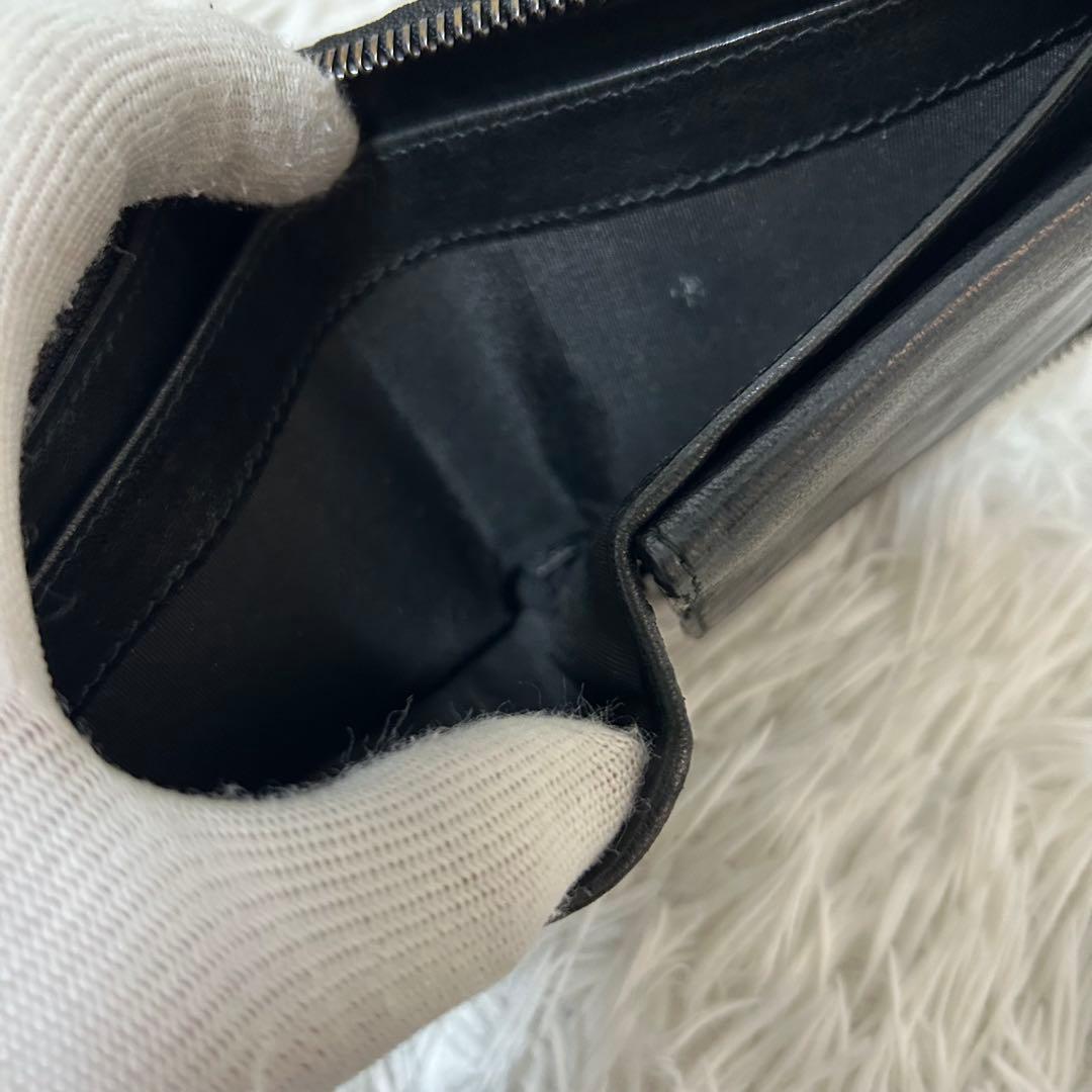 【美品✨スタッズ/コンパクトウォレット】ジミーチュウ　折り財布　レザー　ブラック