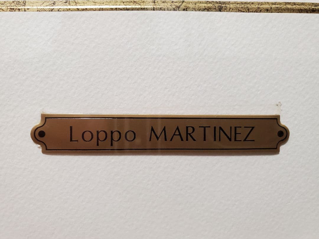 【特価】ロッポ マルチネス『シャポ ブラン』エッチング＋手彩 EA X/XV