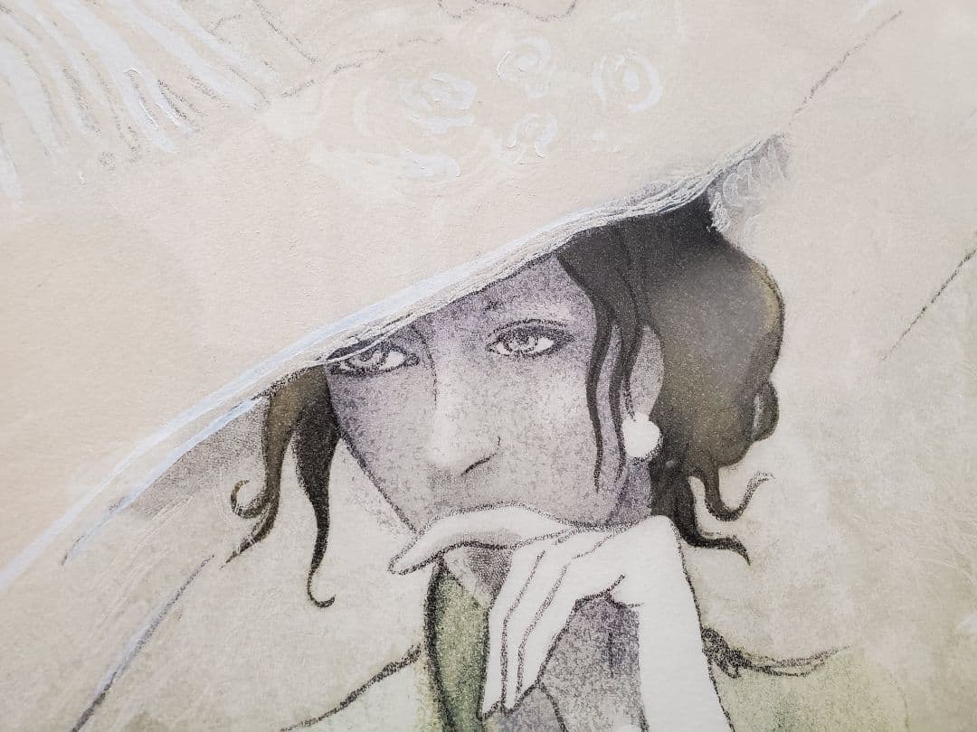 【特価】ロッポ マルチネス『シャポ ブラン』エッチング＋手彩 EA X/XV