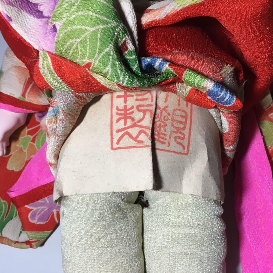 市松人形◆昭和初期 女の子◆人毛 日本人形 アンティーク 大正ロマン 抱き人形