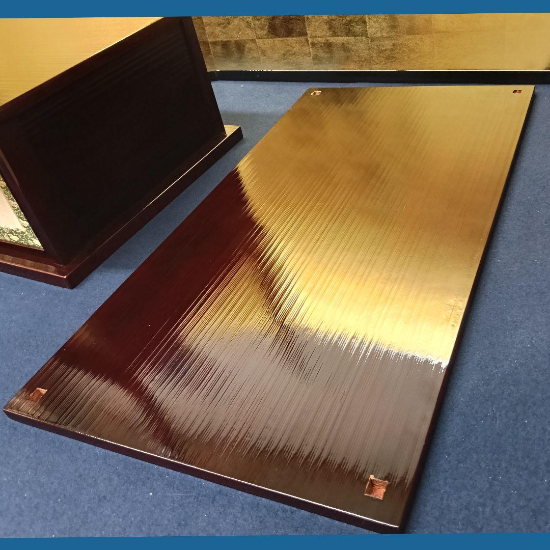 AO38 紹鴎棚 組立式 茶道具棚物 溜塗 紙箱入 じょうおうたな