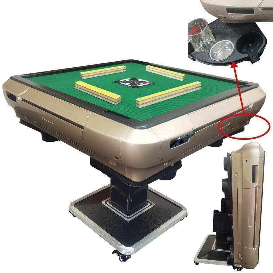 B2119全自動麻雀卓 家庭用 折りたたみ 麻雀卓 全自動卓28mmゴールド