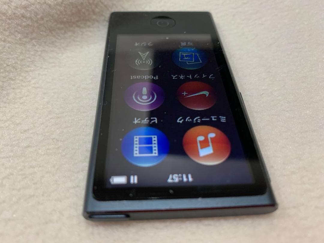 【美品】Apple iPod nano 第7世代 16GB スレート