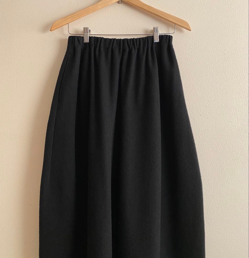 ヨーガンレール　2024冬　ウール天竺フェルトのワイドンパンツ　ババグーリ