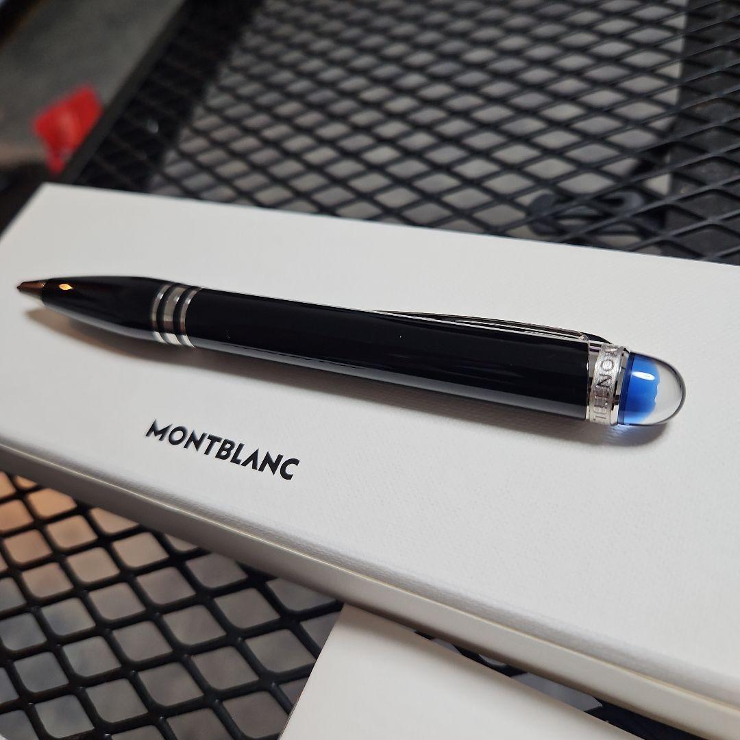 極美品 モンブラン スターウォーカー ボールペン ブルードーム 青インク