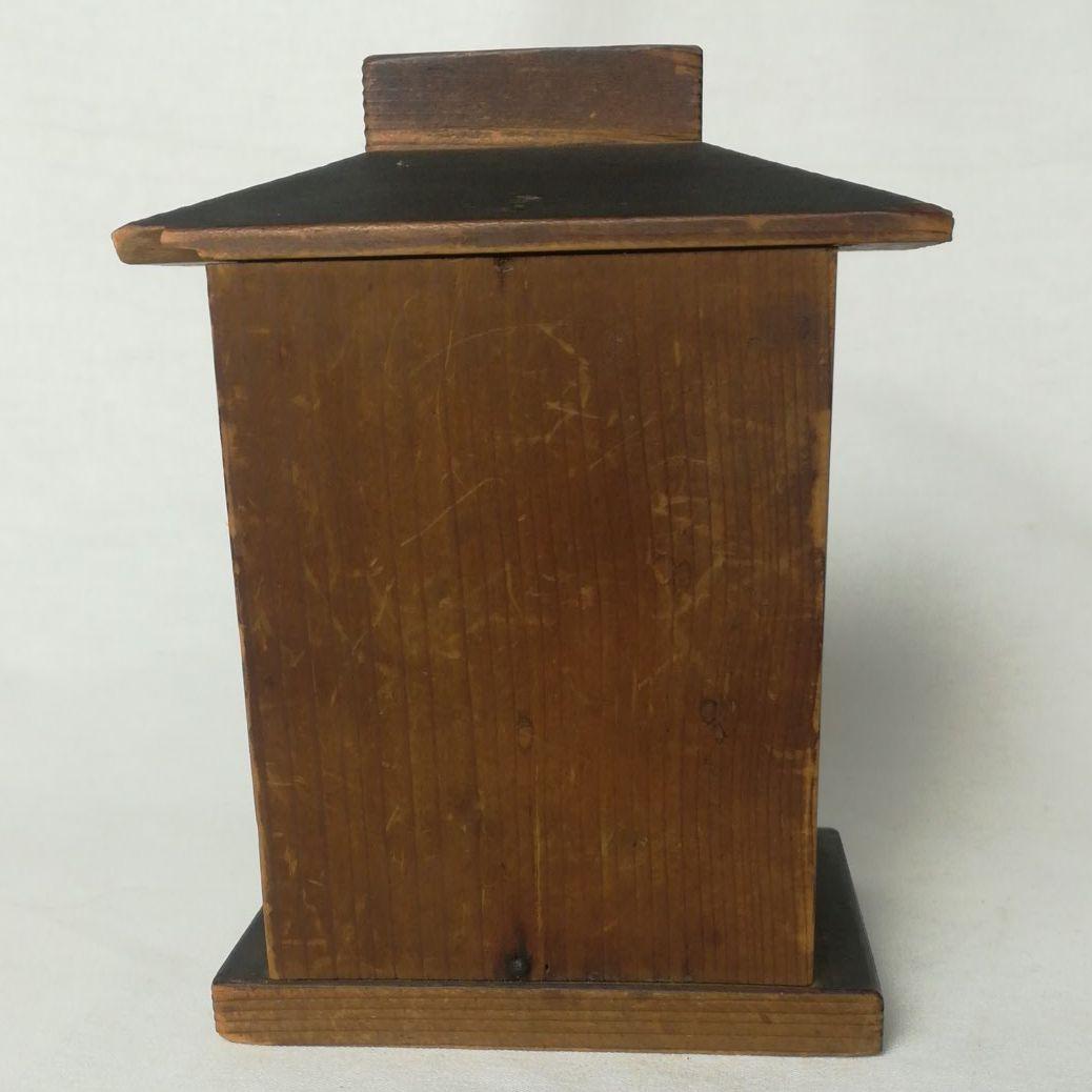 時代  仏教美術　木彫り  大黒天  厨子入  縁起物