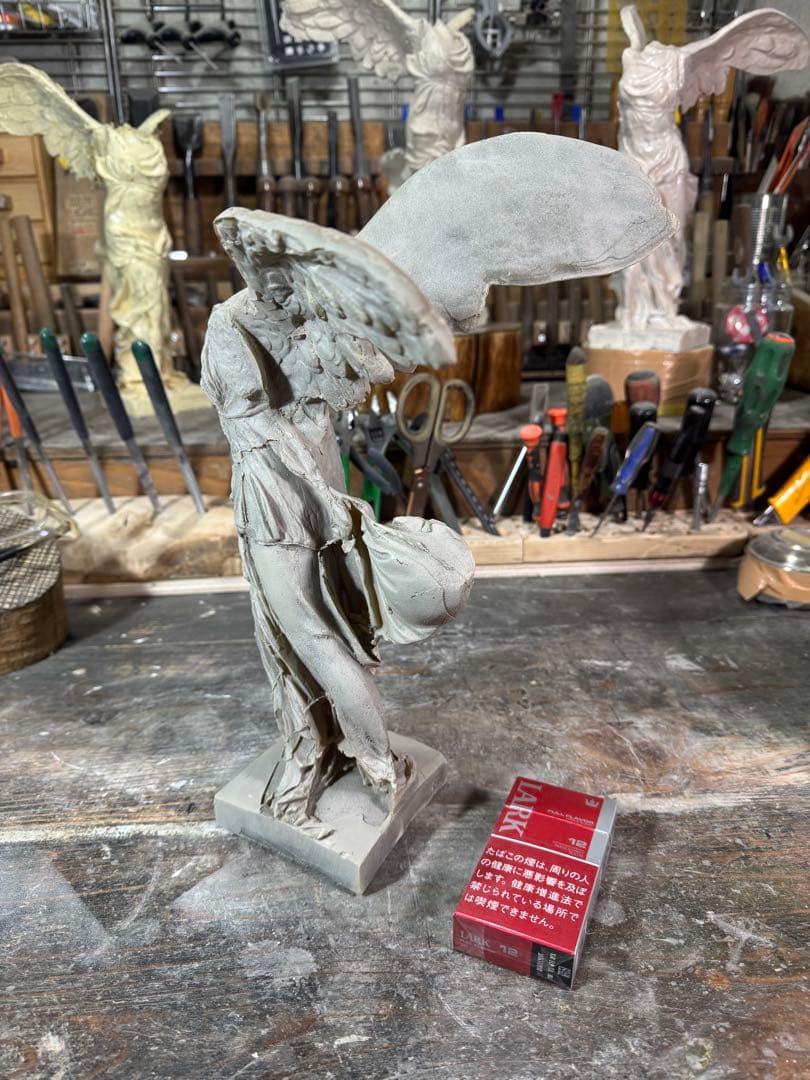 【廉価版】サモトラケのニケ 未仕上げ品 h35× w20×22約1.5kg