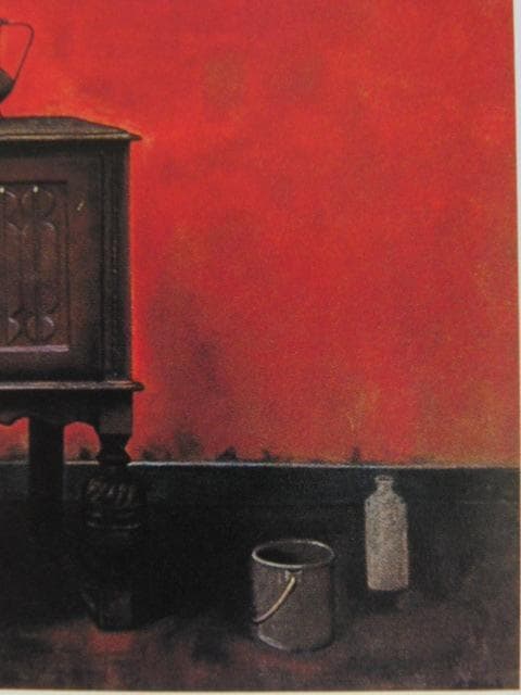 芝田耕、【画室静日】、希少な額装用画集より、新品額装付