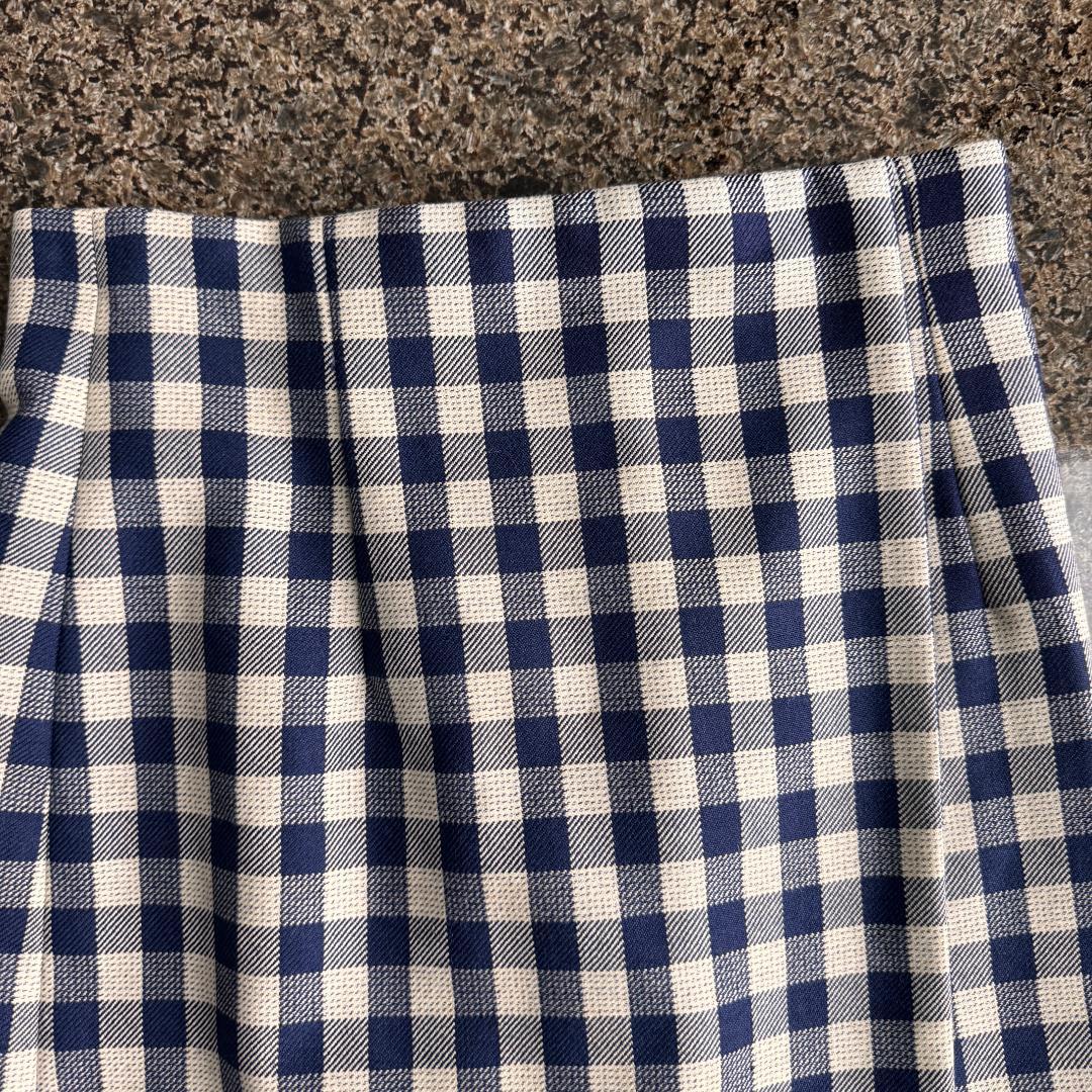 クリスチャンディオール　チェック柄 ラップ スコート　ショートパンツ　スカート