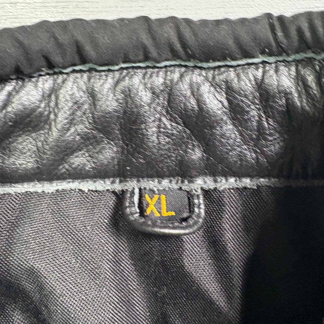 vintage レザーライダースジャケット　パンチングレザー　本革オールレザー