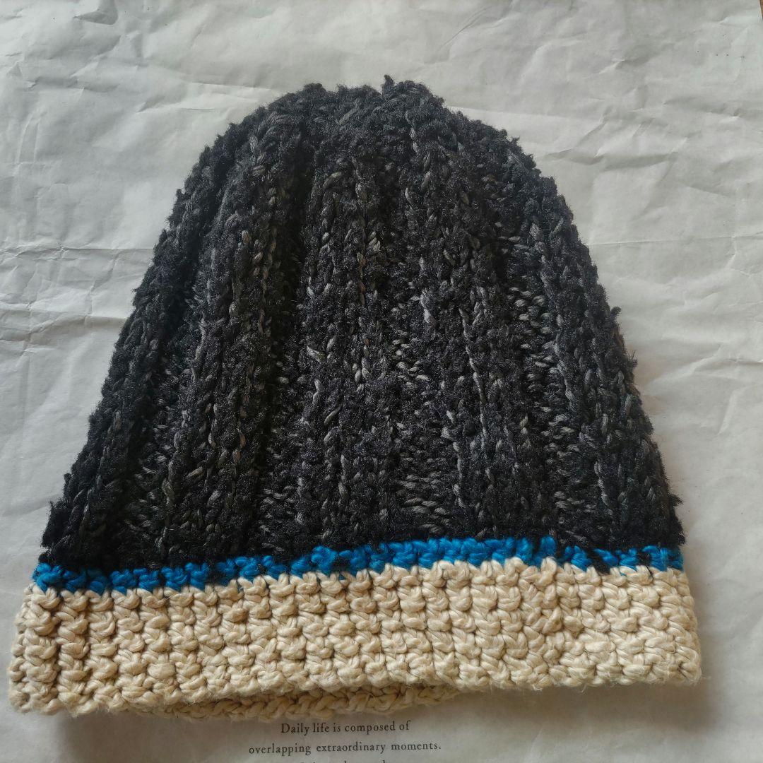 美品　mina perhonen wolf&flower ニットキャップ