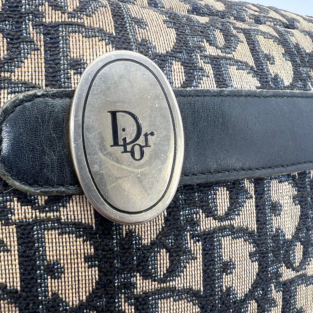 【美品】Dior ワンショルダー ショルダー バッグ トロッター キャンバス