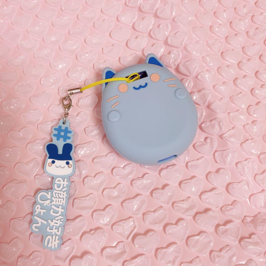 たまごっちユニ ブルー　Tamagotchi Uni blue 猫ケース 付き