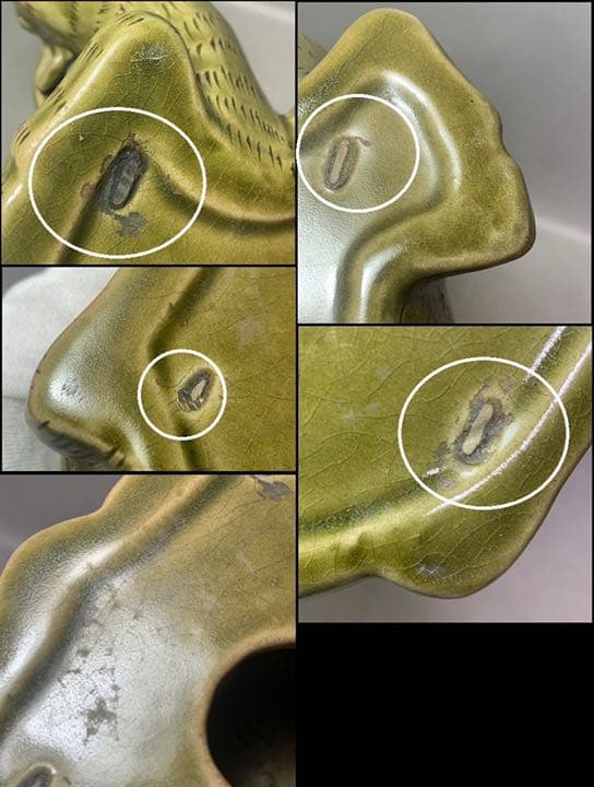 中国 牛置物　f2220606