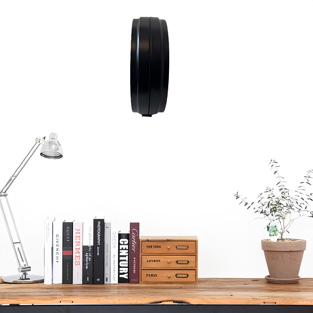 両面掛け時計ｍａｎｂｏ 両面掛時計－文字盤直径27CM 非電波 (ブラック)