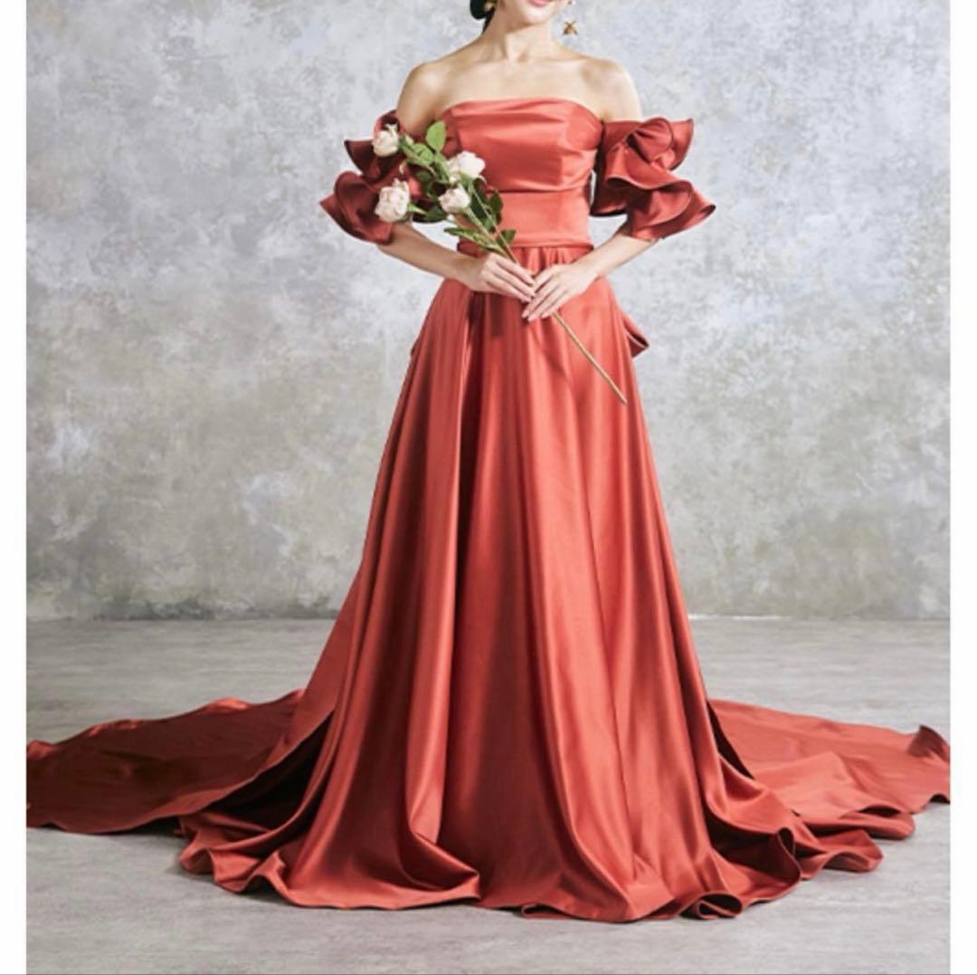 【披露宴ドレス】テラコッタ　カラードレス