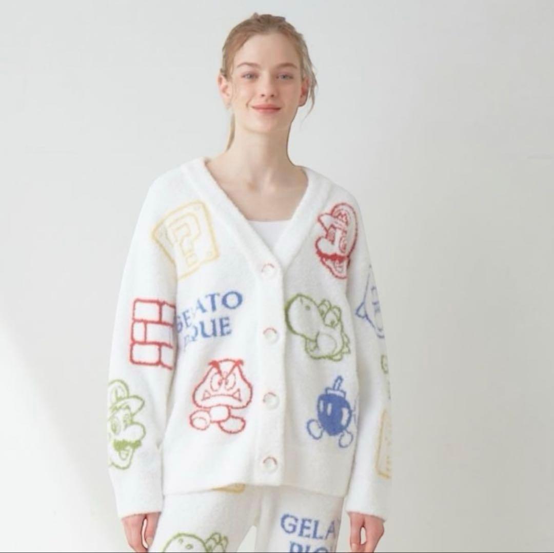 ジェラピケ　マリオ　パジャマ　コラボ