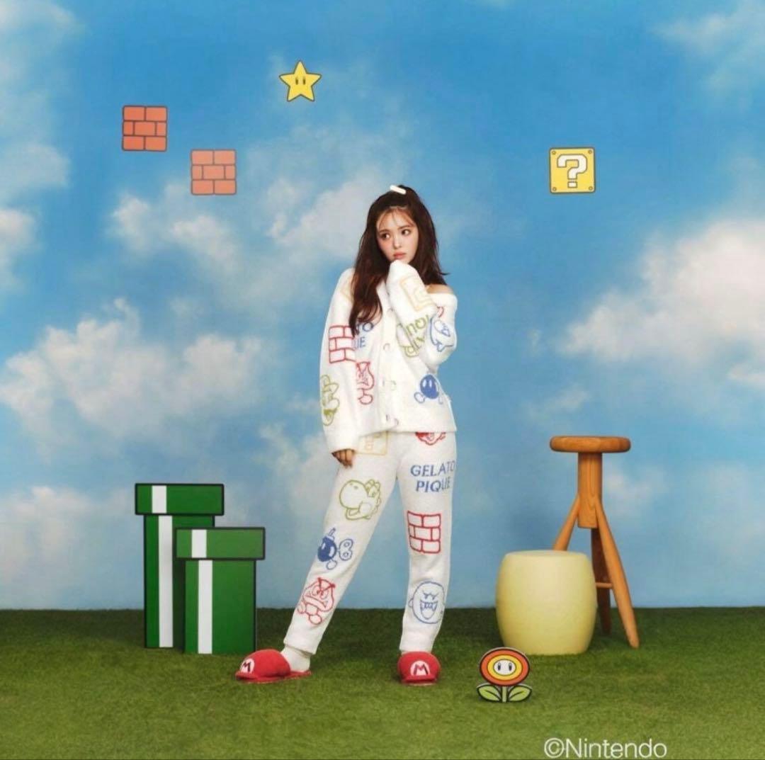 ジェラピケ　マリオ　パジャマ　コラボ