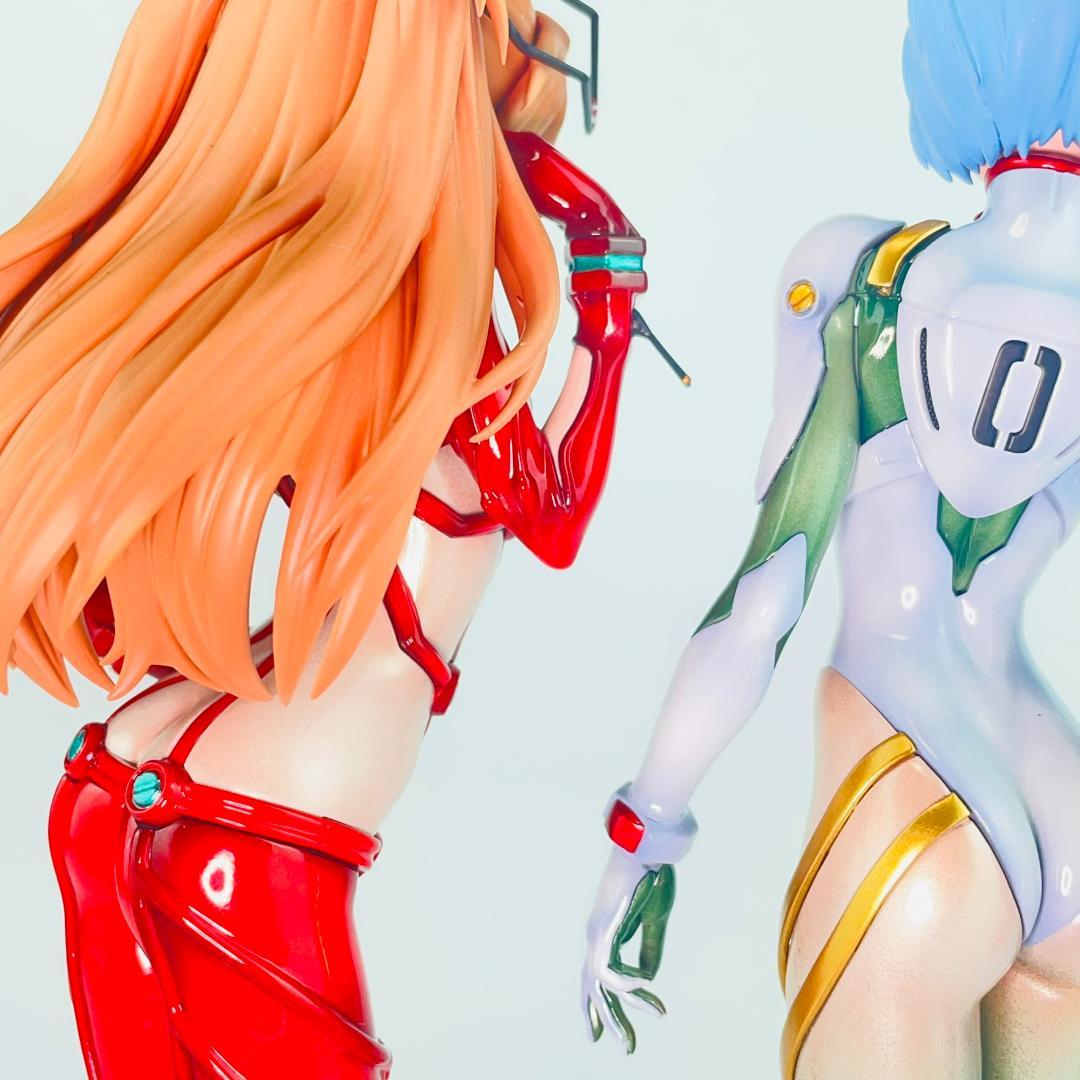 全塗装完成品 綾波レイ アスカ エヴァ クリスマス フィギュア ガレージキット