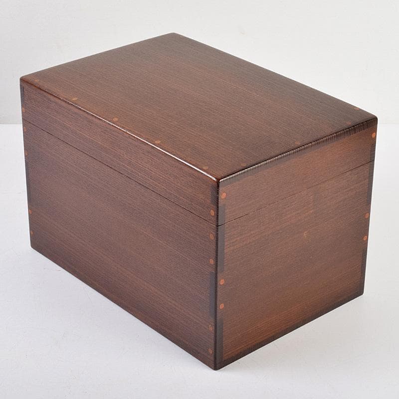 茶道具　桑茶箱　在銘　茶碗　桐蒔絵棗など　九点一式　仕覆付　共箱　MR9311B