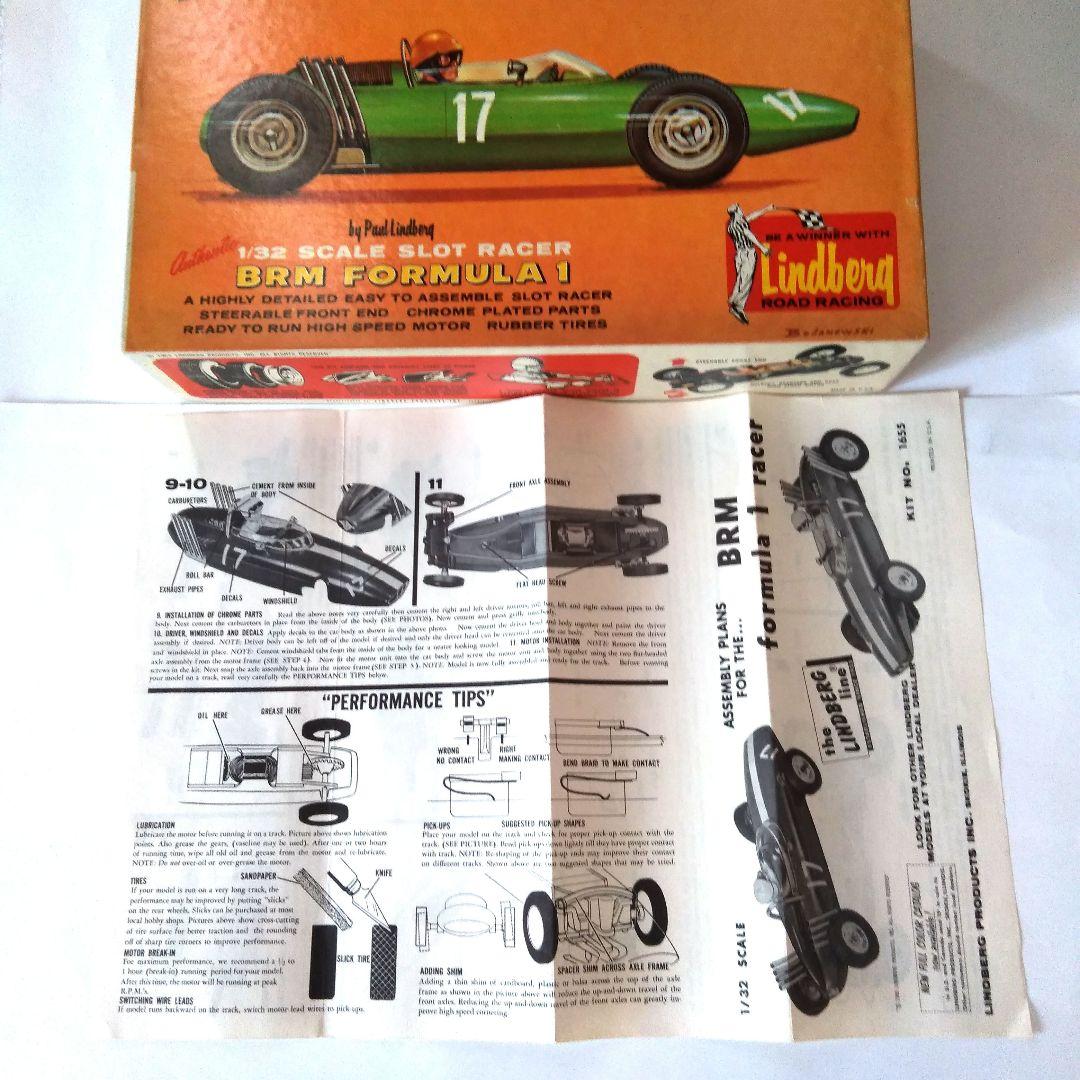 ［レア］60年代リンドバーグ1/32  BRM　F1  スロットカー組立てキット