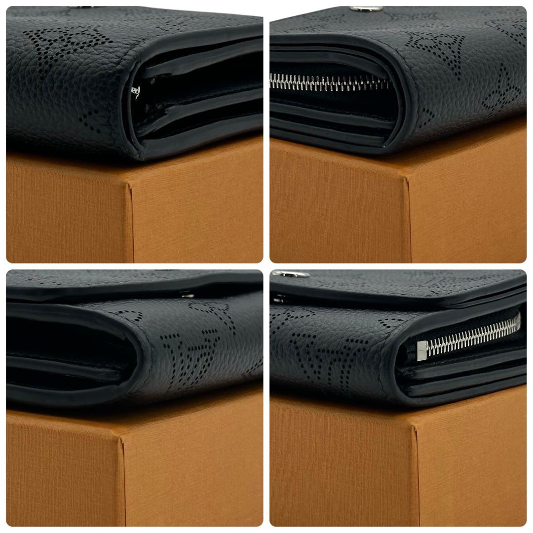 新品に近い　新型IC・箱付き　ヴィトン　マヒナ　ポルトフォイユイリスコンパクト