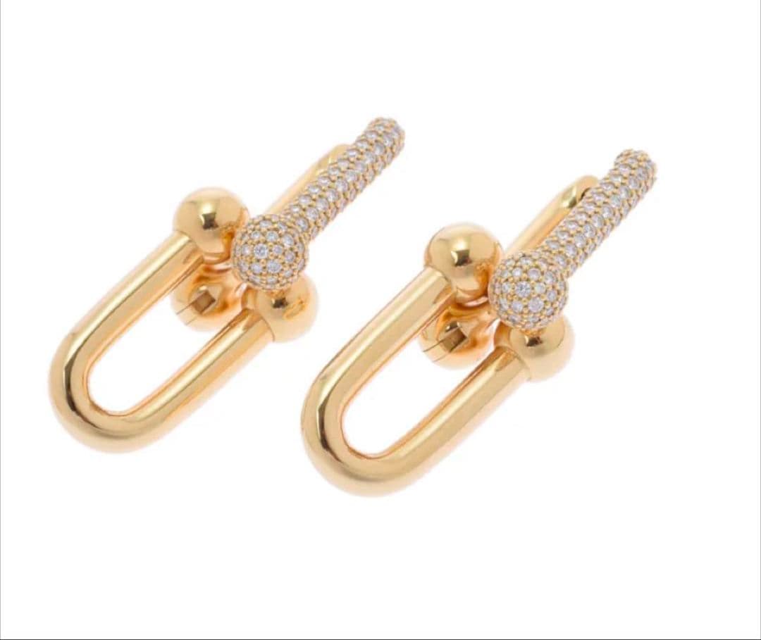 ノンタン　ゴールドダイヤ付きピアス1点